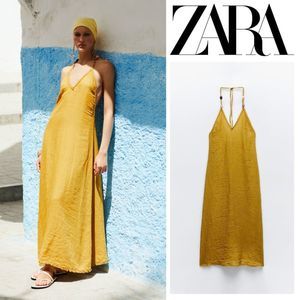 ZARA WRINKLE LOOK RUSTIC DRESS
